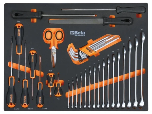 Beta c45pro 2.0 b7w/196ut combinazione arredo officina con assortimento 196 pz. 045009156 - dettaglio 2