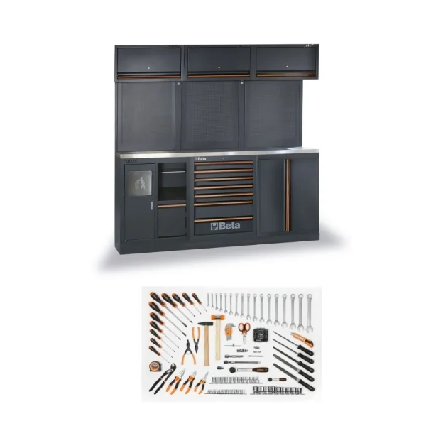 Beta C45PRO 2.0 AX/157UT Combinazione arredo officina con assortimento 157 Pz. 045009167 - 045009167