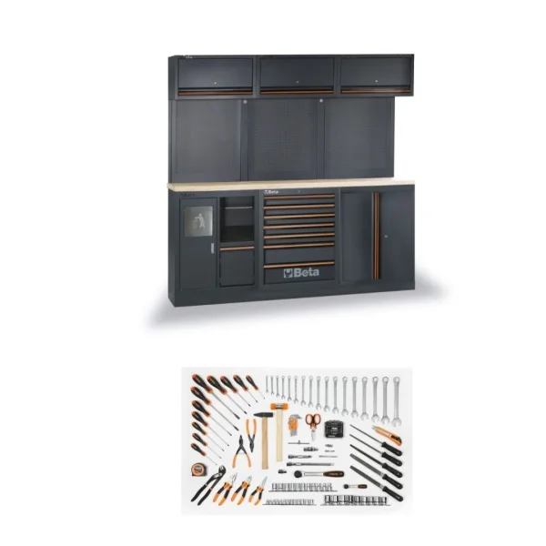 Beta C45PRO 2.0 AW/157UT Combinazione arredo officina con assortimento 157 Pz. 045009168 - 045009168