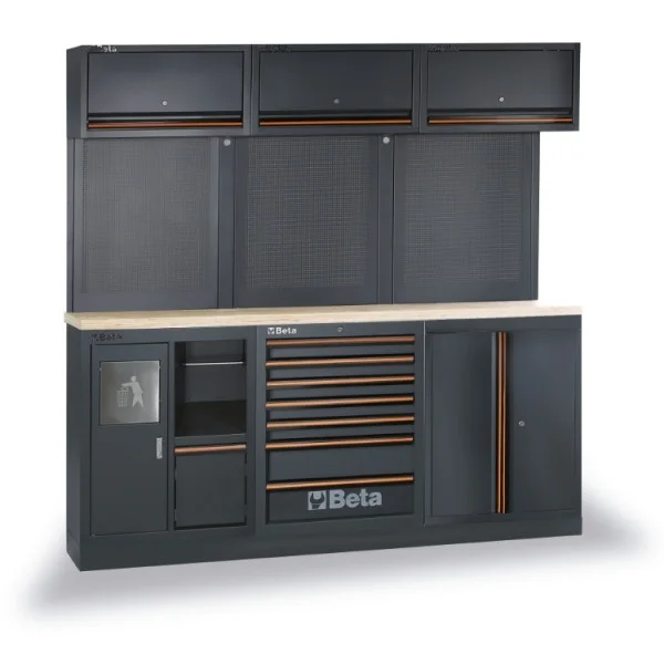 Beta c45pro 2.0 aw/157ut combinazione arredo officina con assortimento 157 pz. 045009168 - dettaglio 1