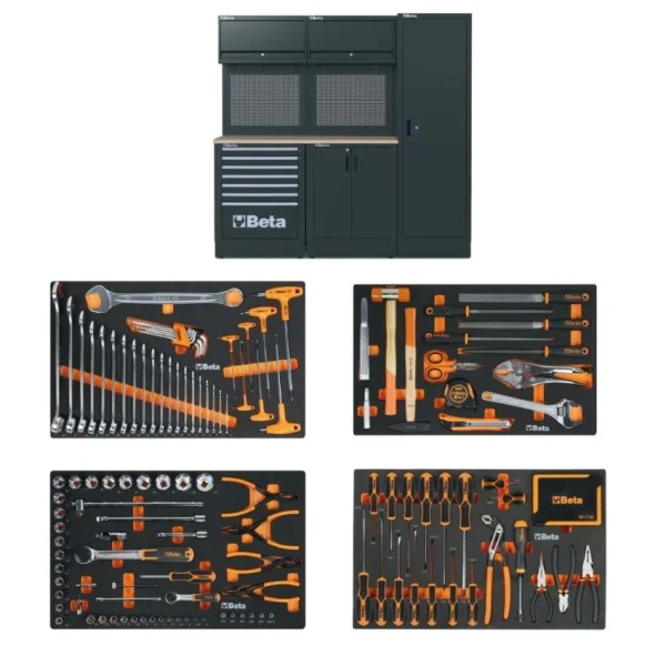 Beta RSC50 2.0 DW/224UT Combinazione arredo officina con assortimento 224 Pz. 050001081