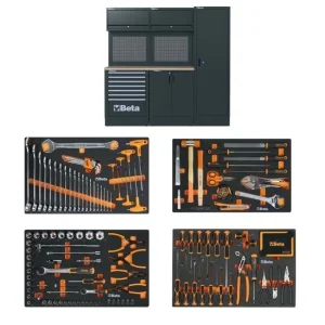 Beta RSC50 2.0 DW/224UT Combinazione arredo officina con assortimento 224 Pz. 050001081 - 050001081