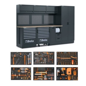 Beta RSC50 2.0 FW/411UT Combinazione arredo officina con assortimento 411 Pz. 050001098 - 050001098