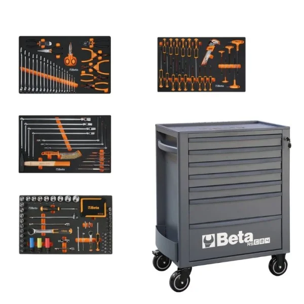 Beta 2400 RSC24/7-VAS/A Cassettiera antracite 7 cassetti con assortimento utensili 223 Pz. 024004043 - 024004043
