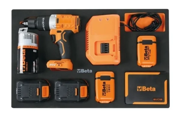 Beta 024004003 cassettiera antiribaltamento 8 cassetti con assortimento 411 pz. - dettaglio 2