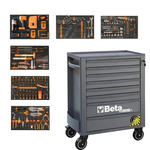 Beta 2400 RSC24A/8-VIL/A Cassettiera antiribaltamento 8 cassetti con assortimento 411 Pz. 024004003 - 024004003