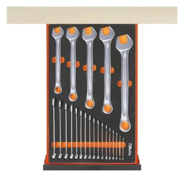 Beta banco completo con piano in legno 2,1 m con cassetti e anta c58bc-w2,1 4ca/o+svr led 058000743 - dettaglio 3