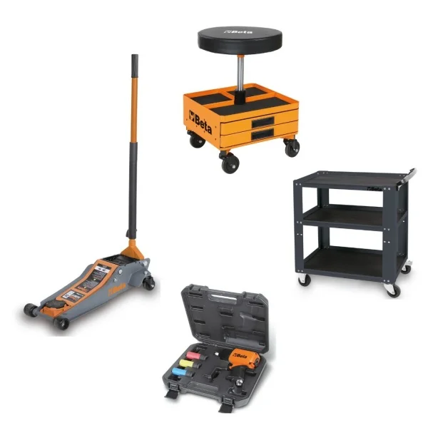 Kit automotive con sollevatore, avvitatore reversibile, carrello e seggiolino beta 3033/kva-1 030330901 - dettaglio 1