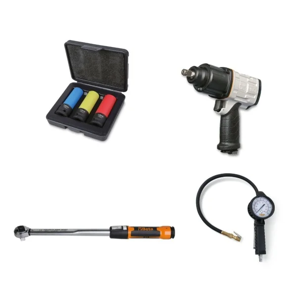 Kit automotive con avvitatore, chiave dinamometrica e pistola beta 1927ols/kva 019271091 - dettaglio 1