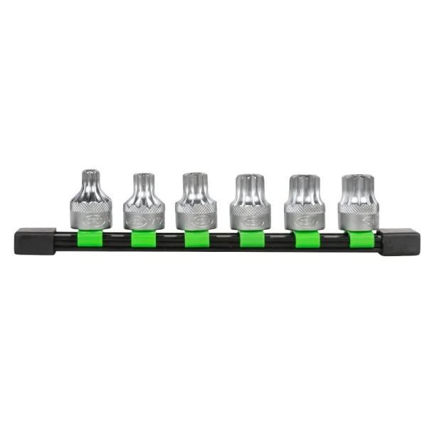 Jbm 51409 set di inserti 12 denti xzn inviolabili 1/2" 6 pz. - dettaglio 1