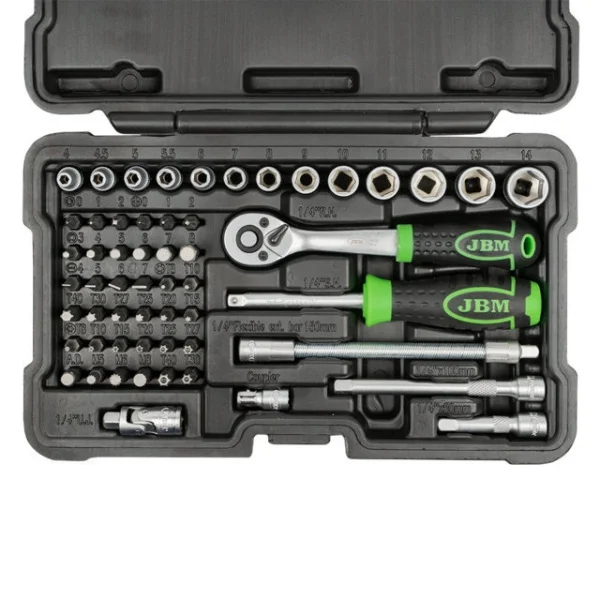 Jbm 54105 set utensili con bussole esagonali 1/4" 56 pz. - dettaglio 3