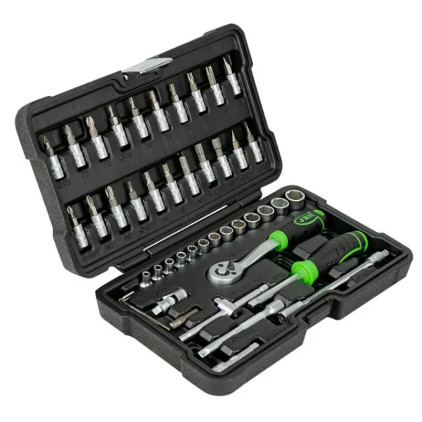 Jbm 54109 set utensili con bussole esagonali 1/4" 46 pz. - dettaglio 2
