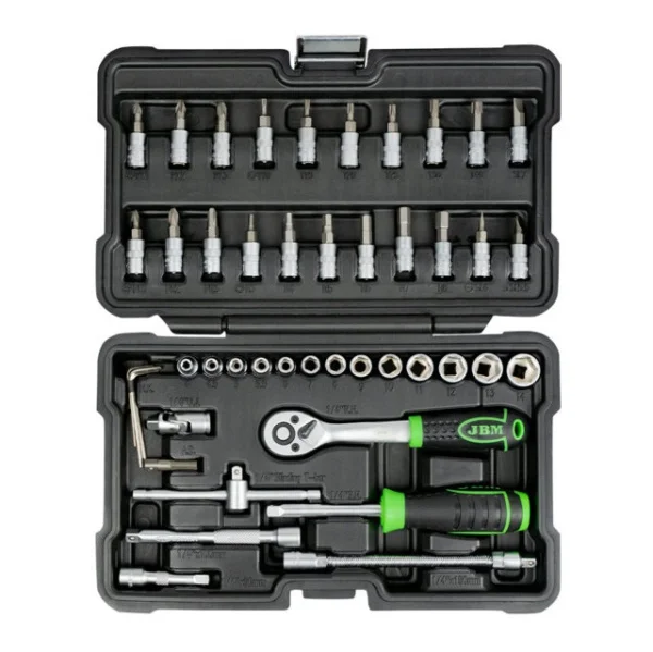 Jbm 54109 set utensili con bussole esagonali 1/4" 46 pz. - dettaglio 3