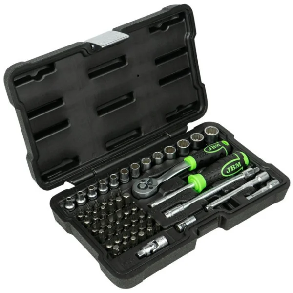 Jbm 54140 set utensili con bussole esagonali 1/4" 56 pz. - dettaglio 2