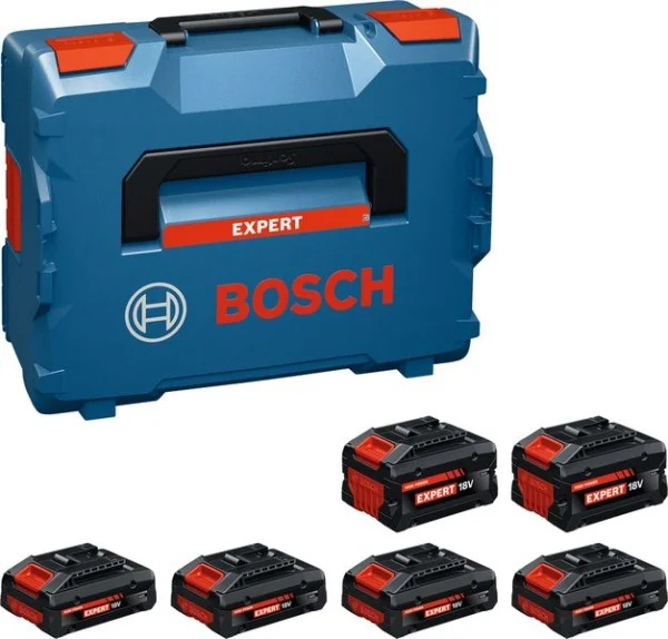 Bosch set 4 batterie 18 v 4,0 ah e 2 batterie 18 v 8,0 ah cod. 1600a0373g - dettaglio 1