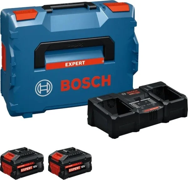 Bosch set 2 batterie 18 v 8,0 ah e caricabatterie doppio cod. 1600a0373x - dettaglio 1