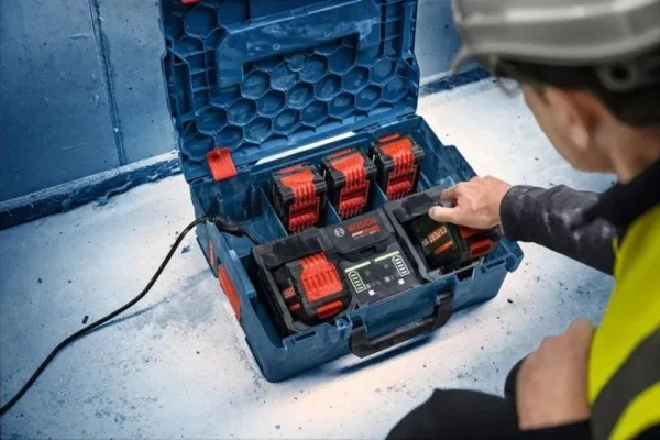 Bosch set 2 batterie 18 v 8,0 ah e caricabatterie doppio cod. 1600a0373x - dettaglio 3