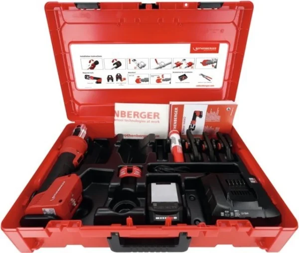 Rothenberger romax nano ijaws set pressatrice ibrida 32 kn ijaws set ganasce sv a batteria 1000005046 - dettaglio 1