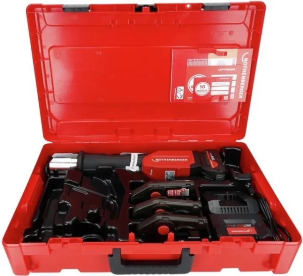 Rothenberger romax 4000 pressatrice elettroidraulica 32 kn set ganasce sv a batteria amp 1000004173 - dettaglio 1
