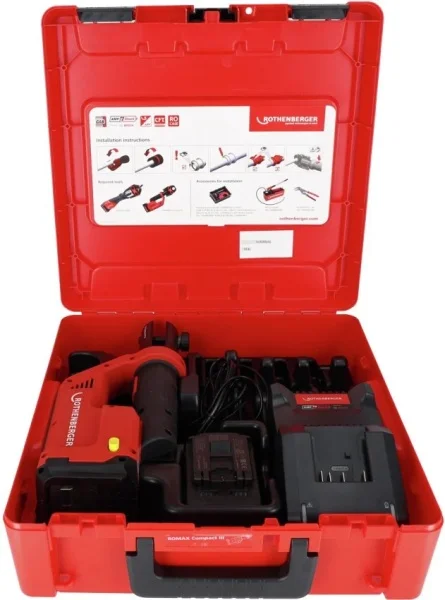Rothenberger romax compact iii ampshare pressatrice elettroidraulica 19 kn set ganasce maxipro 1000004287 - dettaglio 1