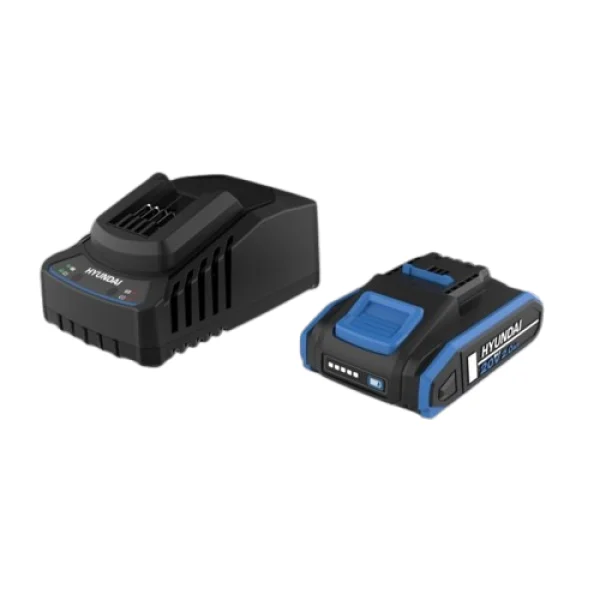Hyundai Kit batteria 2,0 Ah e caricatore 20 V cod. 25898 - 25898