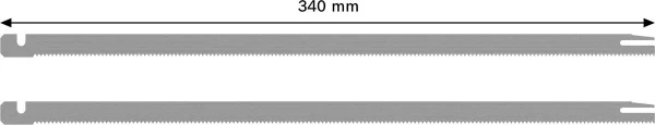 Bosch set 2 lame tagliagommapiuma 300 mm 2607018012 - dettaglio 3