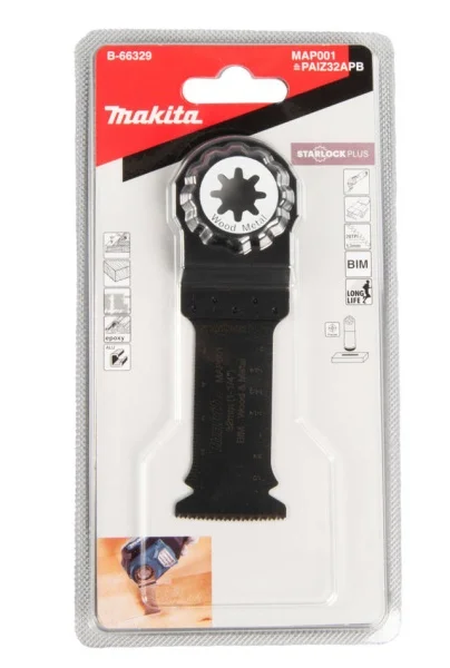 Makita lama per utensile multifunzione starlock plus 32x60 mm per legno e metallo b-66329 - dettaglio 2