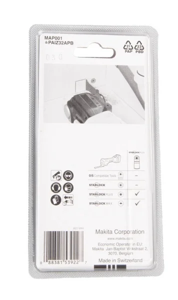 Makita lama per utensile multifunzione starlock plus 32x60 mm per legno e metallo b-66329 - dettaglio 3