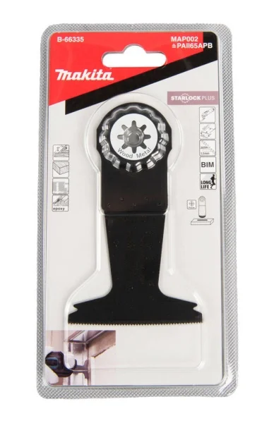 Makita lama per utensile multifunzione starlock plus 65x50 mm per legno e metallo b-66335 - dettaglio 3