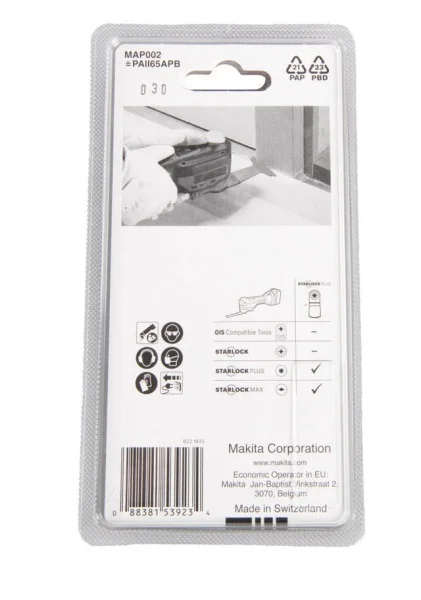 Makita lama per utensile multifunzione starlock plus 65x50 mm per legno e metallo b-66335 - dettaglio 4