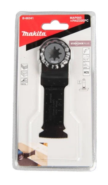 Makita lama per utensile multifunzione starlock plus 32x60 mm per legno b-66341 - dettaglio 2