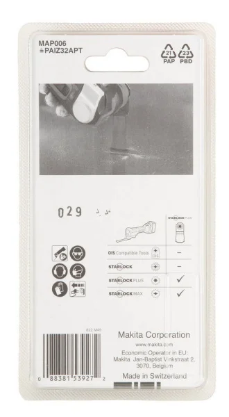 Makita lama per utensile multifunzione starlock plus 32x50 mm per multimateriale b-66379 - dettaglio 3