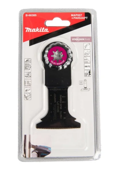 Makita lama per utensile multifunzione starlock plus 52x50 mm per multimateriale b-66385 - dettaglio 3