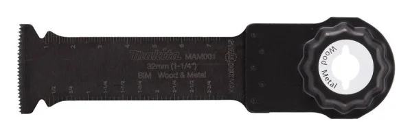 Makita lama per utensile multifunzione starlock max 32x80 mm per legno e metallo b-66400 - dettaglio 2