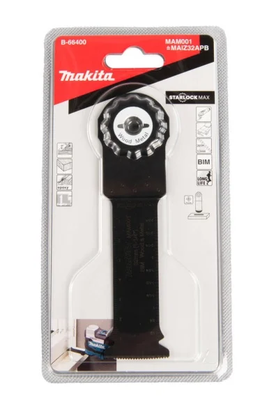 Makita lama per utensile multifunzione starlock max 32x80 mm per legno e metallo b-66400 - dettaglio 3