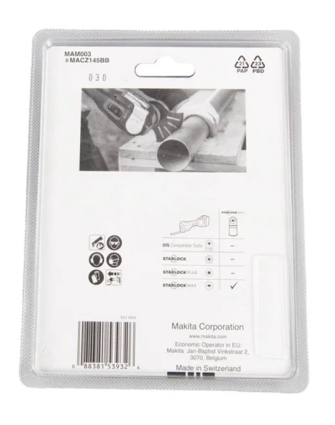 Makita lama segmentata starlock max 100x50 mm per legno e metallo b-66422 - dettaglio 4