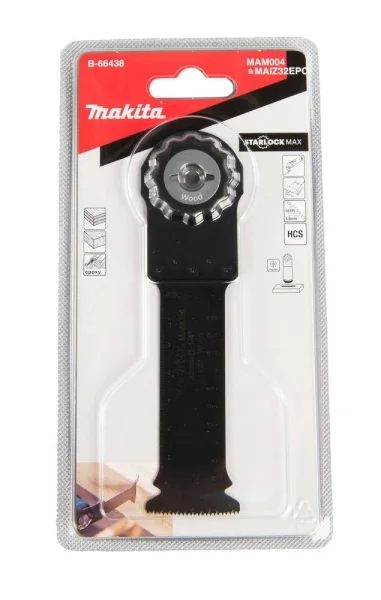 Makita lama per utensile multifunzione starlock max 32x80 mm per legno b-66438 - dettaglio 3