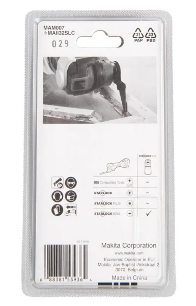 Makita lama per utensile multifunzione starlock max 32x70 mm per giunti b-66466 - dettaglio 4
