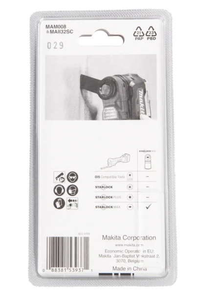 Makita lama per utensile multifunzione starlock max 32x55 mm per giunti b-66472 - dettaglio 4