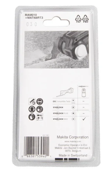 Makita lama diamantata per utensile multifunzione starlock max 68x30 mm gr 30 b-66503 - dettaglio 3