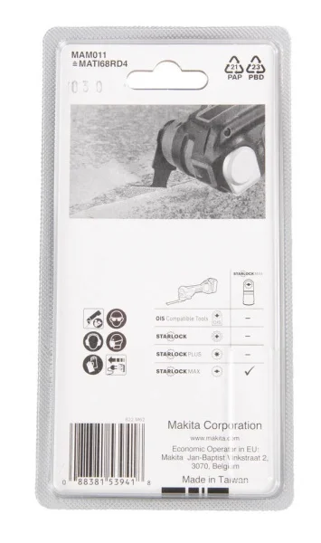 Makita lama diamantata per utensile multifunzione starlock max 68x30 mm gr 40 b-66519 - dettaglio 3