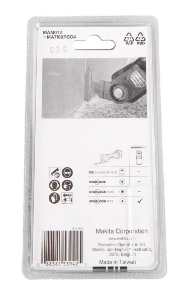 Makita lama diamantata per utensile multifunzione starlock max 68x10 mm gr 40 b-66525 - dettaglio 4