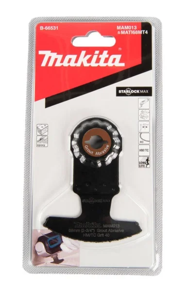 Makita lama abrasiva per utensile multifunzione starlock max 68x30 mm gr 40 b-66531 - dettaglio 3