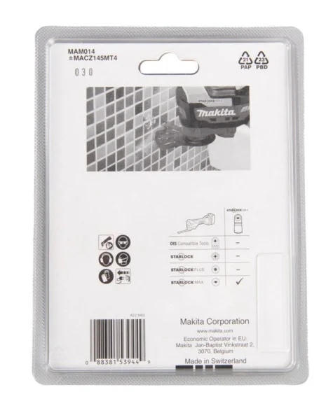 Makita lama abrasiva per utensile multifunzione starlock max 100x50 mm gr 40 b-66547 - dettaglio 4