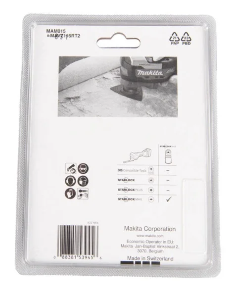 Makita platorello abrasivo starlock max 116 mm gr 20 b-66553 - dettaglio 3