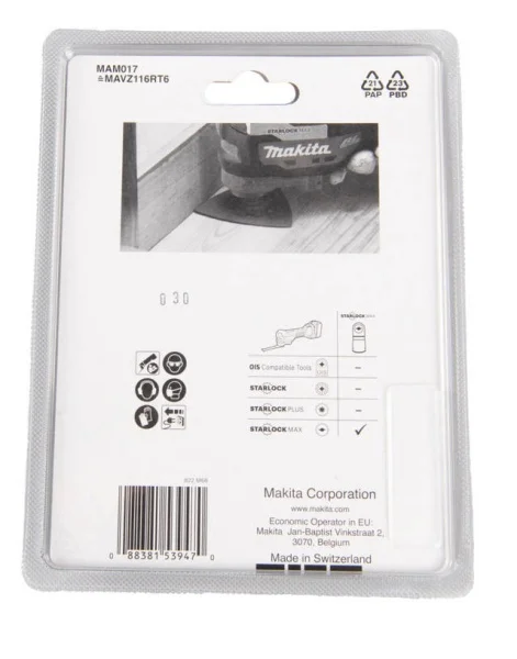 Makita platorello abrasivo starlock max 116 mm gr 60 b-66575 - dettaglio 3