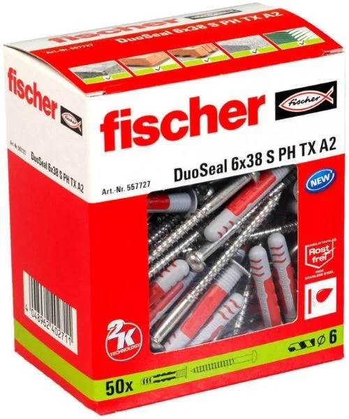 Fischer tassello sigillante per piastrelle di bagni duoseal - dettaglio 3