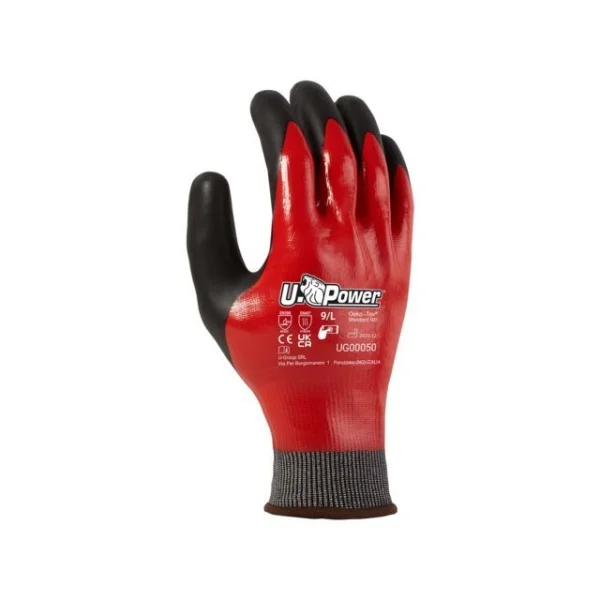 U-power guanti da lavoro antitaglio 12 paia oil proof top gug00050 - dettaglio 1