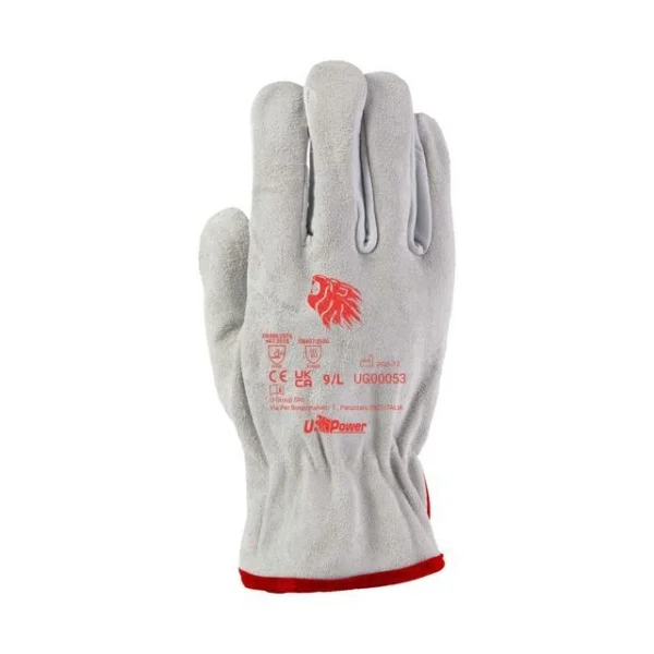 U-power guanti da lavoro in pelle fiore bovino 144 paia core gug14454 - dettaglio 1