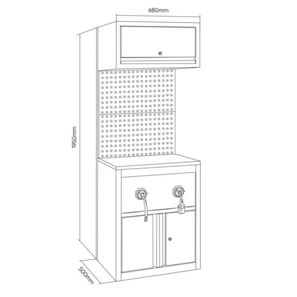 Jbm set modulare con estensione per avvolgitori in mdf serie627 - dettaglio 2